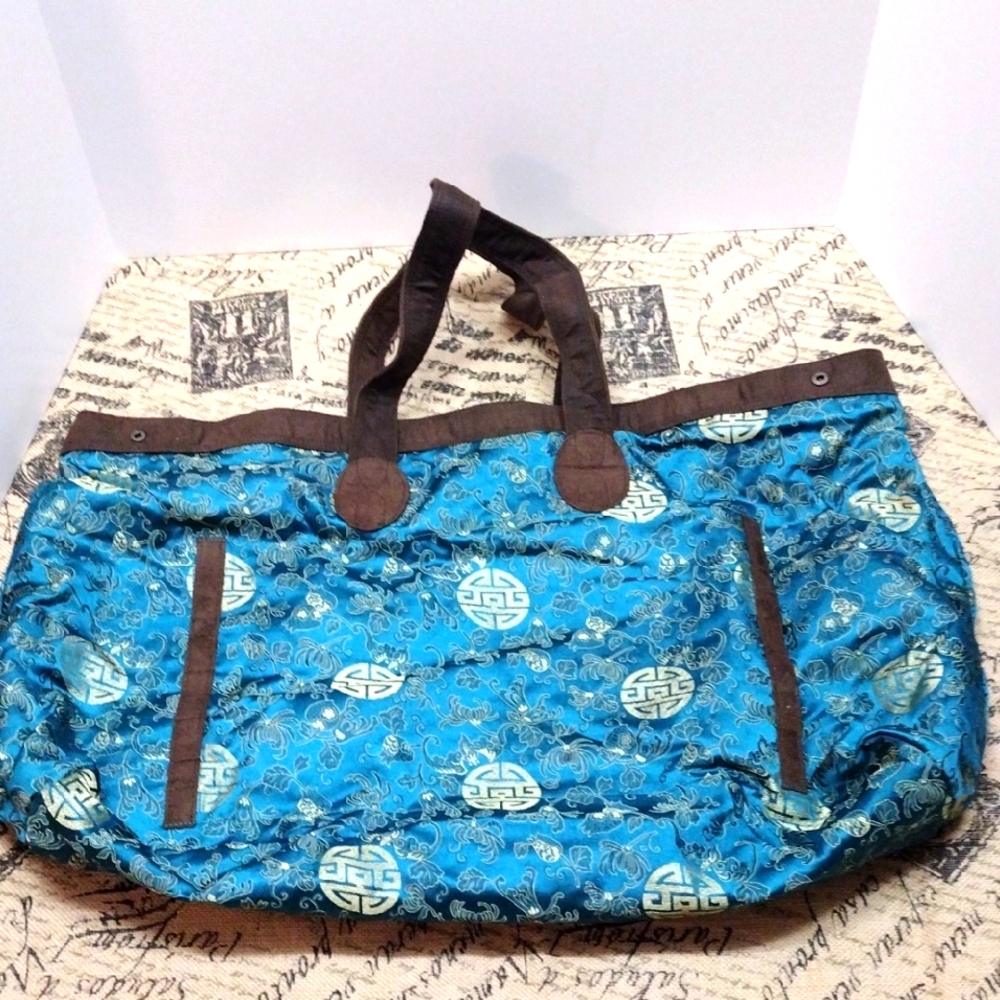 Athleta Design Yoga Cyan Travel Bag Extra Bag